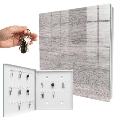 Caja para llaves de madera gris
