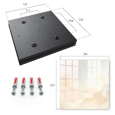Caja para llaves diseño de paisaje luminoso