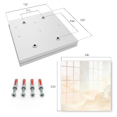 Caja para llaves diseño de paisaje luminoso