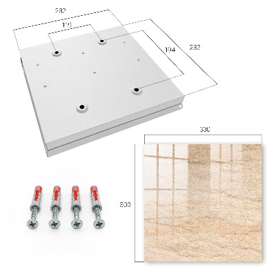 Armario para llaves de pared con diseño de textura de piedra