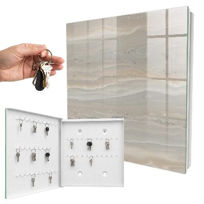 Caja para llaves diseño ondas beige