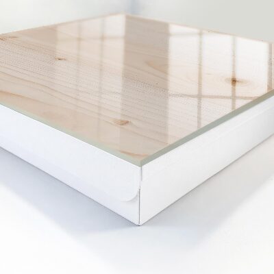 Caja para llaves con textura de madera