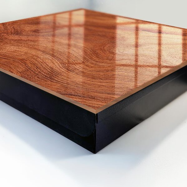 Armario para colgar llaves con acabado de textura de madera