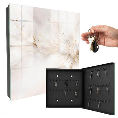 Caja para llaves diseño floral elegante
