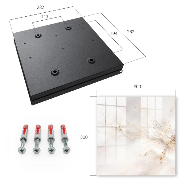 Caja para llaves diseño floral elegante