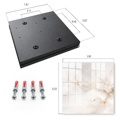 Caja para llaves diseño floral elegante