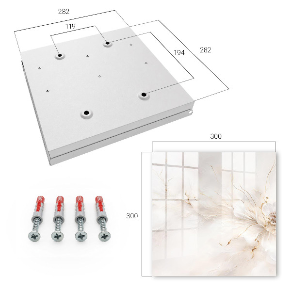 Caja para llaves diseño floral elegante