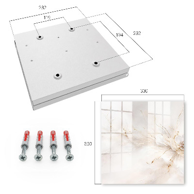 Caja para llaves diseño floral elegante