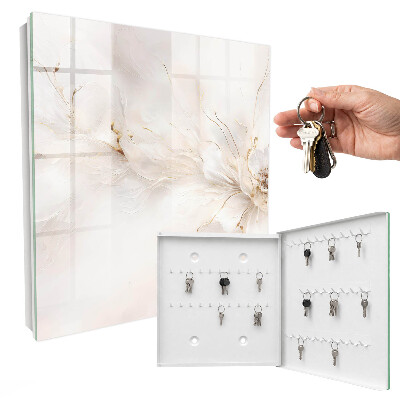 Caja para llaves diseño floral elegante
