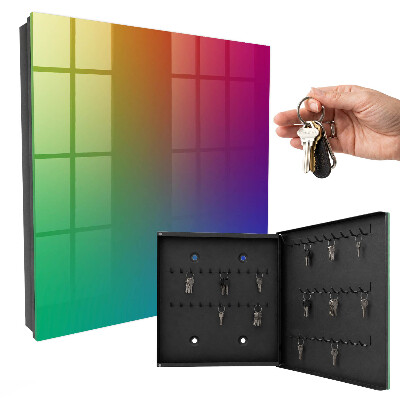 Caja para llaves con diseño de degradado de color