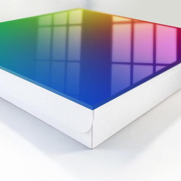 Caja para llaves con diseño de degradado de color