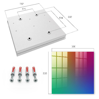 Caja para llaves con diseño de degradado de color