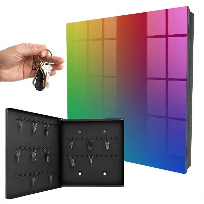 Caja para llaves con diseño de degradado de color