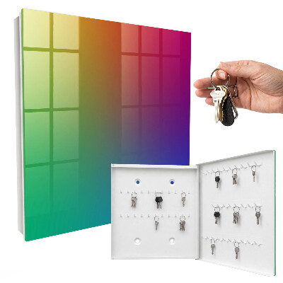 Caja para llaves con diseño de degradado de color