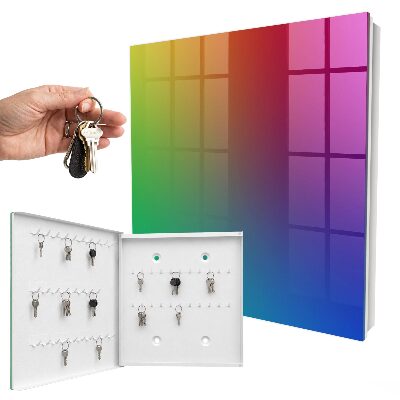 Caja para llaves con diseño de degradado de color