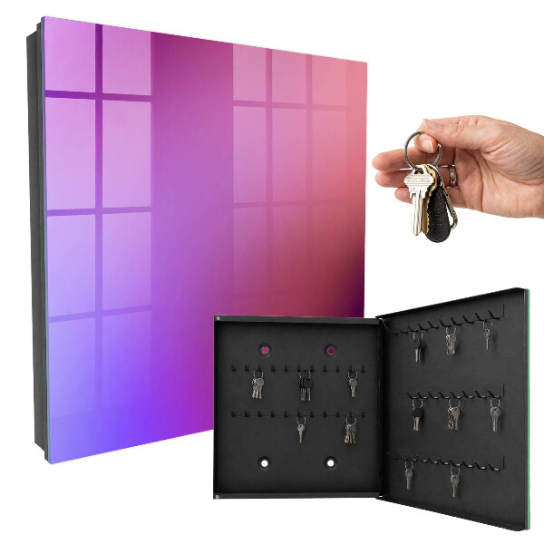 Caja para llaves con diseño de degradado de color