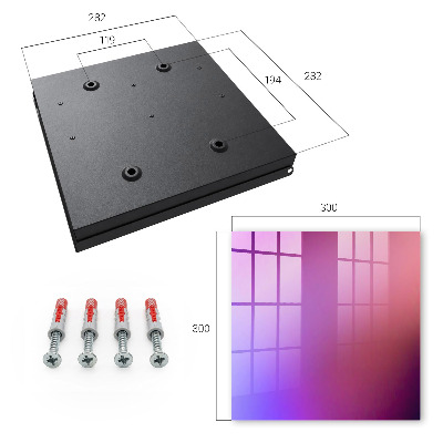 Caja para llaves con diseño de degradado de color