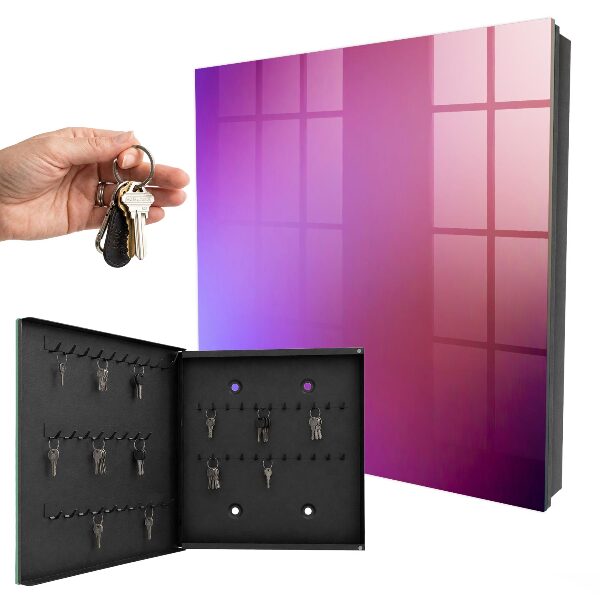 Caja para llaves con diseño de degradado de color