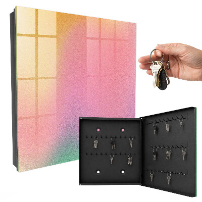 Caja para llaves con diseño de degradado de color