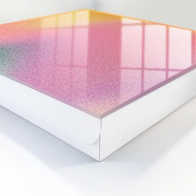 Caja para llaves con diseño de degradado de color