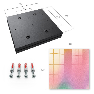 Caja para llaves con diseño de degradado de color