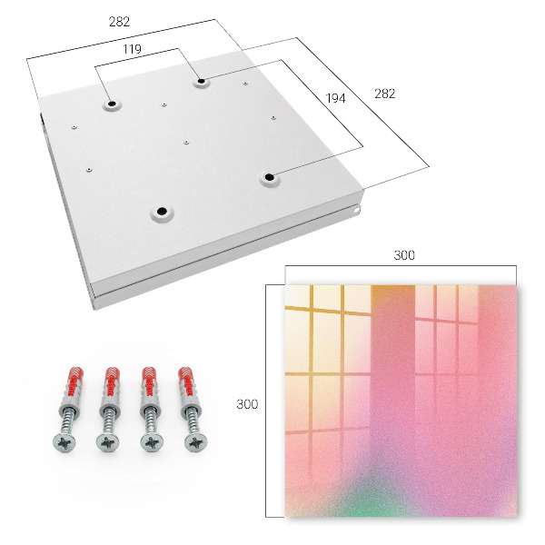 Caja para llaves con diseño de degradado de color