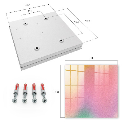Caja para llaves con diseño de degradado de color