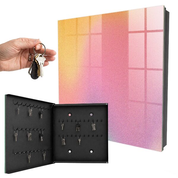 Caja para llaves con diseño de degradado de color