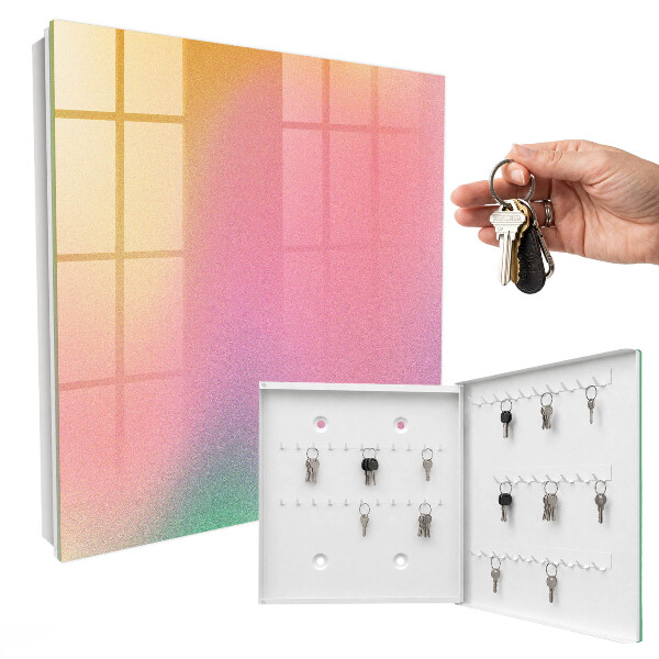 Caja para llaves con diseño de degradado de color