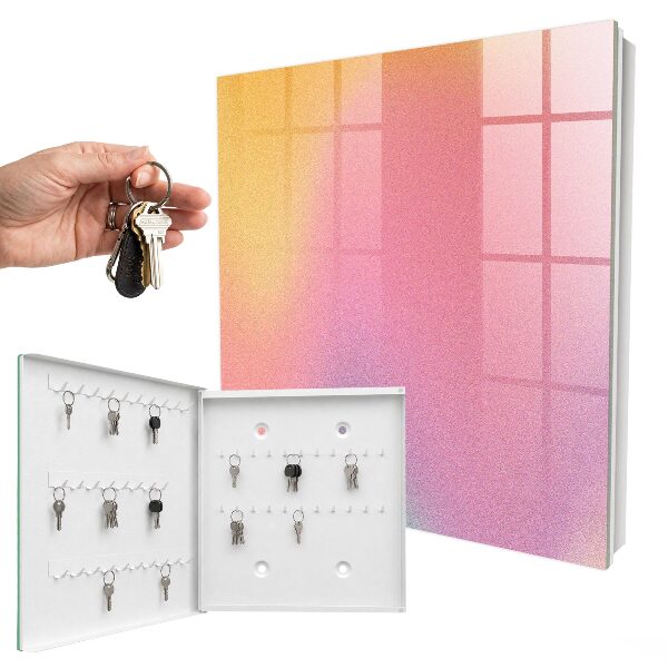 Caja para llaves con diseño de degradado de color