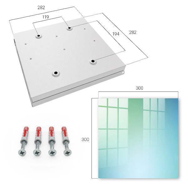 Caja para llaves con diseño de degradado de color