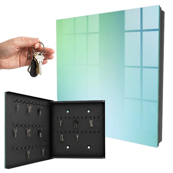 Caja para llaves con diseño de degradado de color
