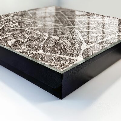 Armario para llaves con diseño de mapa de ciudad