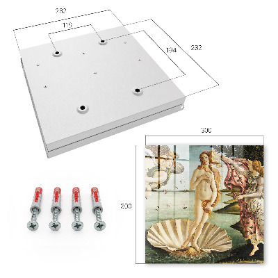 Caja para llaves con diseño de El nacimiento de Venus