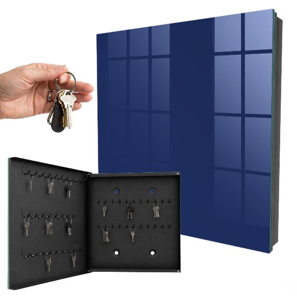 Armario para llaves de pared en color azul marino intenso