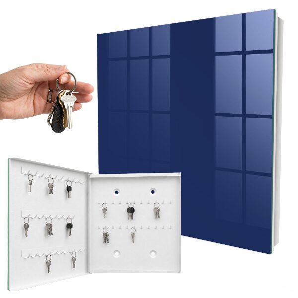 Armario para llaves de pared en color azul marino intenso