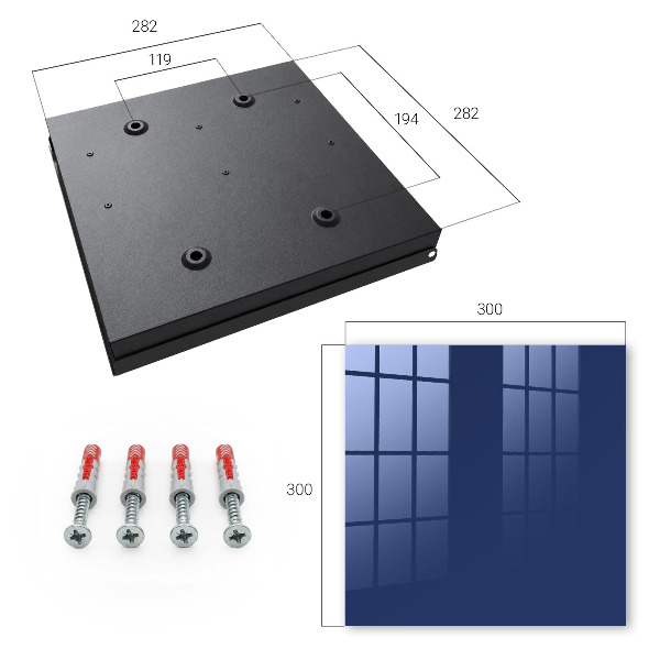 Caja para llaves de color azul oscuro