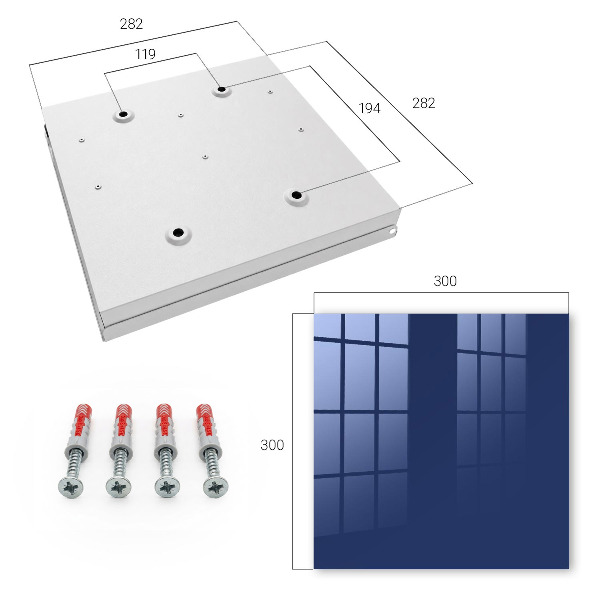 Caja para llaves de color azul oscuro