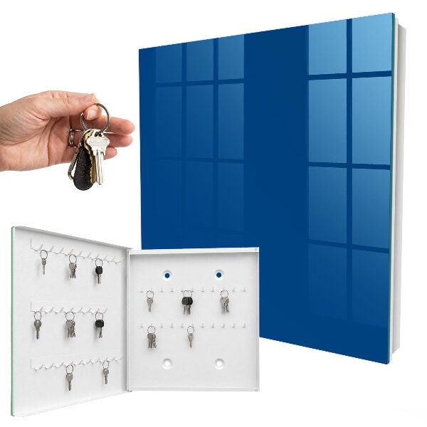 Caja para llaves de color azul oscuro