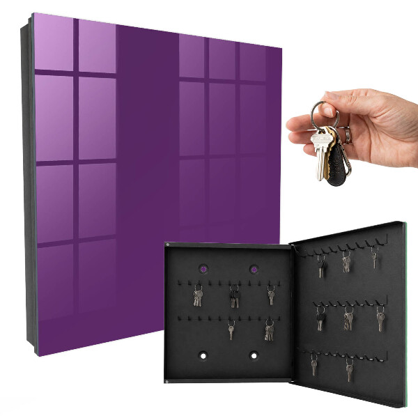 Armario para llaves de color morado intenso
