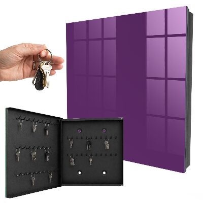 Armario para llaves de color morado intenso