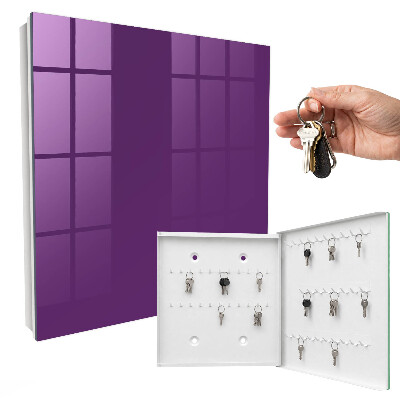 Armario para llaves de color morado intenso