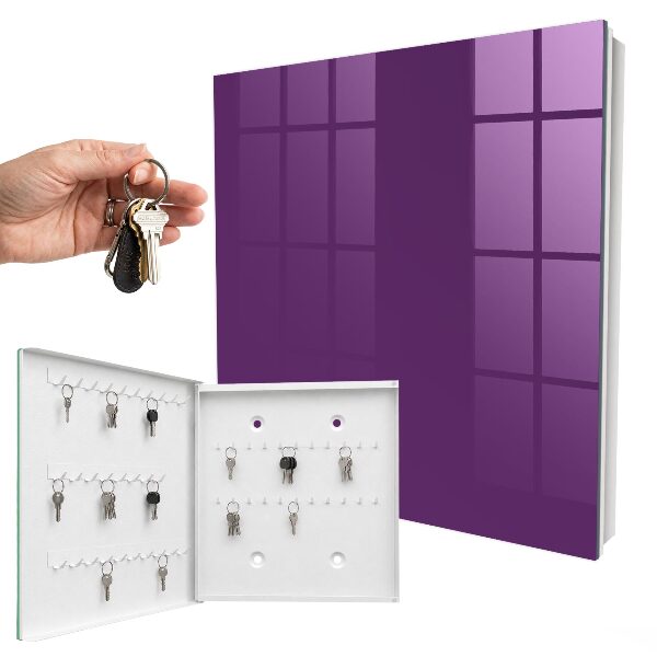 Armario para llaves de color morado intenso