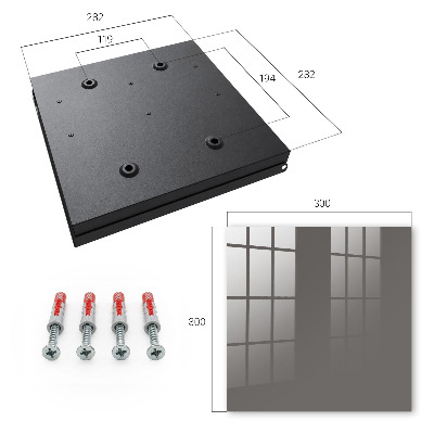Caja para llaves gris oscuro
