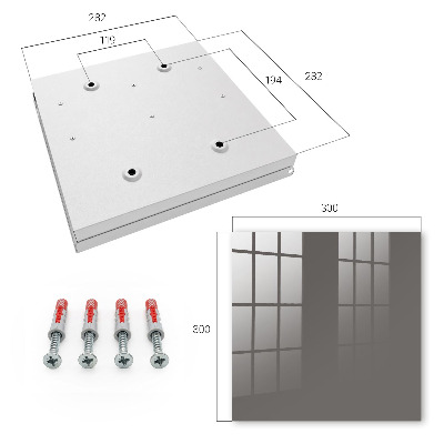 Caja para llaves gris oscuro