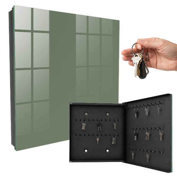 Caja para llaves en color salvia oscuro