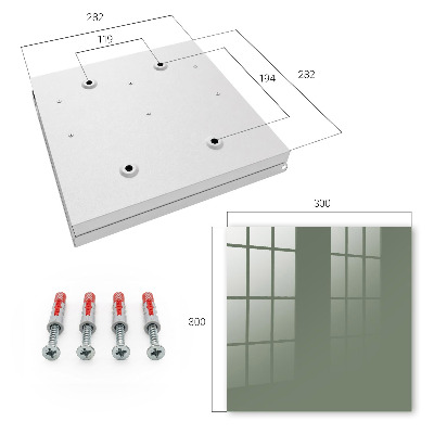 Caja para llaves en color salvia oscuro