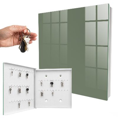 Caja para llaves en color salvia oscuro