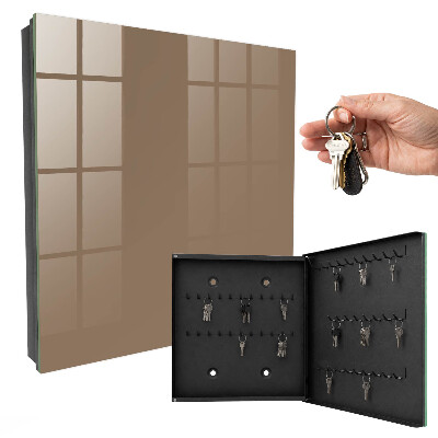Caja para llaves de color marrón claro