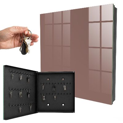 Caja para llaves de color marrón claro